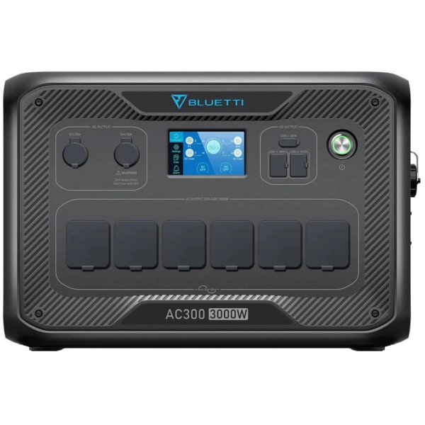 Зарядна станція Bluetti AC300 + акумуляторний модуль B500K, 3000W, 5120Wh, LiFePO4
