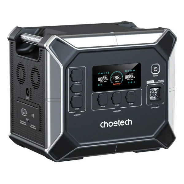 Зарядна станція Choetech BS067 2048Wh, 2400W (BS067-EU-BKSL)_OEM