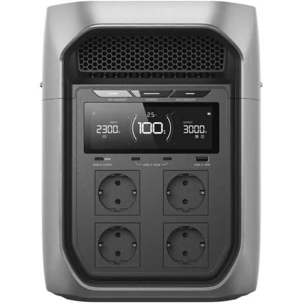 Зарядна станція EcoFlow Delta 3 Max Plus 2048Wh, 3000W (EFD3MP-EU-CBOX)