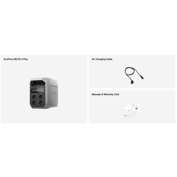 Зарядна станція EcoFlow Delta 3 Plus 1024Wh, 1800W (EFDELTA3P-EU)