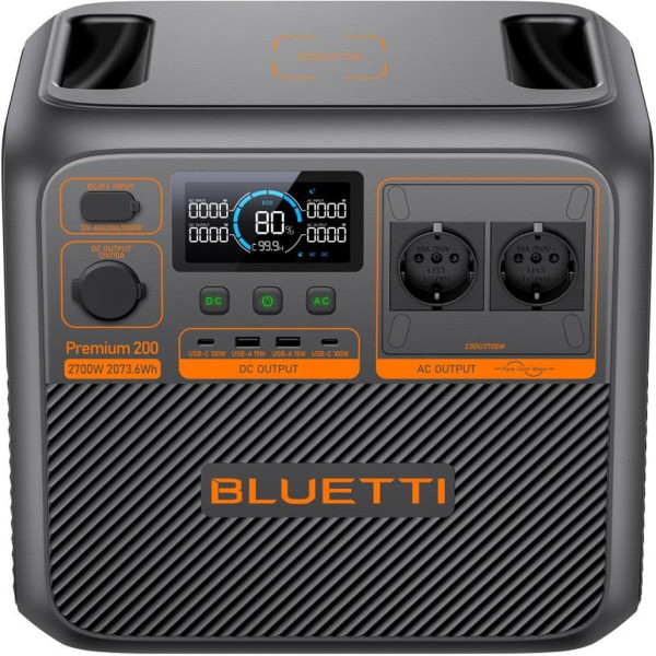 Зарядна станція Bluetti Premium 200 V2, 2700W, 2073Wh