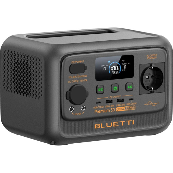 Зарядная станция Bluetti Premium 30 V2, 600W, 320Wh