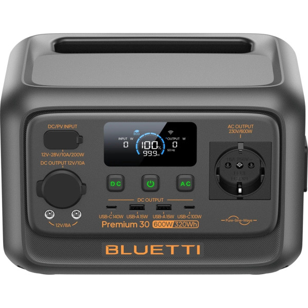 Зарядная станция Bluetti Premium 30 V2, 600W, 320Wh