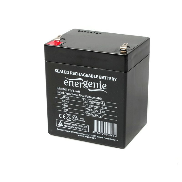 Аккумуляторная батарея EnerGenie 12V 4.5AH (BAT-12V4.5AH) AGM