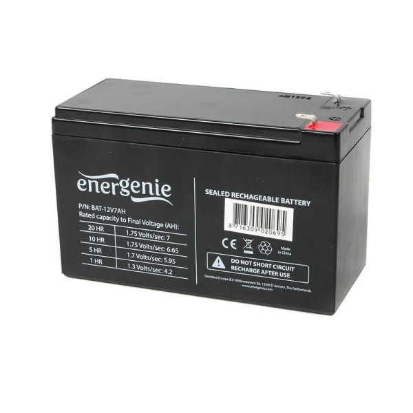 Акумуляторна батарея EnerGenie 12V 7AH (BAT-12V7AH) AGM