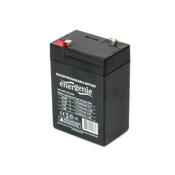 Аккумуляторная батарея EnerGenie 6V 4.5 AH (BAT-6V4.5AH) AGM