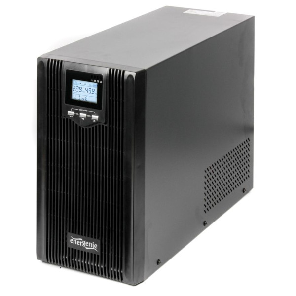 Джерело безребійного живлення EnerGenie EG-UPS-PS3000-01 3000VA, Lin.int., AVR, 4хIEC, USB, RJ-45, метал