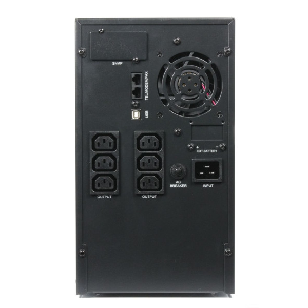 Джерело безребійного живлення EnerGenie EG-UPS-PS3000-01 3000VA, Lin.int., AVR, 4хIEC, USB, RJ-45, метал