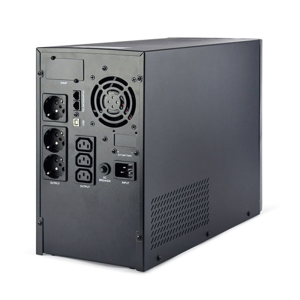 ИБП EnerGenie EG-UPS-PS3000-02 3000VA, Line Int., AVR, 3xIEC+3xSchuko, металл