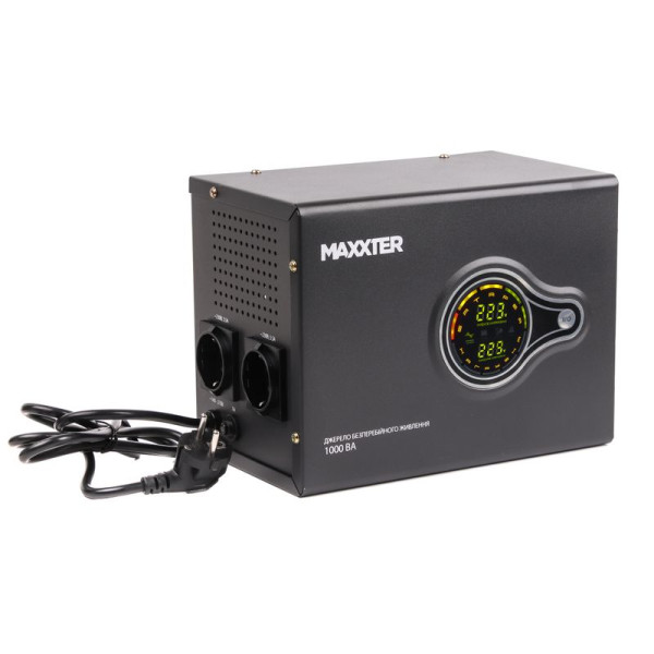 ДБЖ тривалої дії Maxxter MX-HI-PSW1000-01