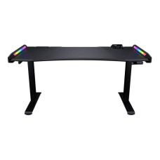 Стіл для геймера, ергономічний дизайн, USB 3.0/Type-C/Audio хаб, RGB підсвічування, електричне регулювання висоти