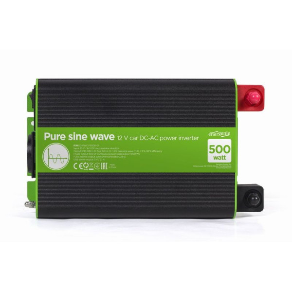 Инвертор напряжения EnerGenie EG-PWC-PS500-01 500W