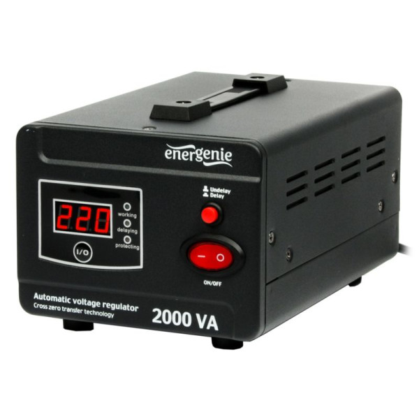 Автоматичний регулятор напруги EnerGenie EG-AVR-D2000-01, 220 В, 2000 ВА