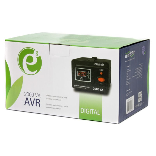 Автоматичний регулятор напруги EnerGenie EG-AVR-D2000-01, 220 В, 2000 ВА