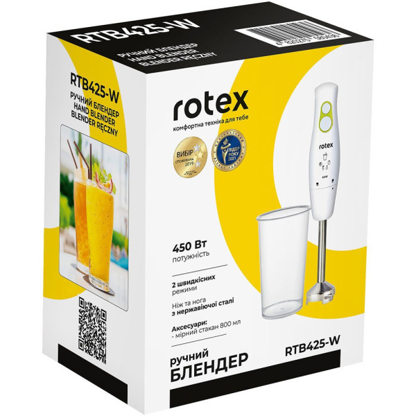 Блендер Rotex RTB 425-W білий