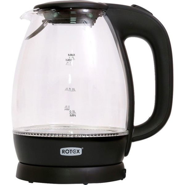 Електрочайник Rotex RKT11-G 2200&nbsp;Вт 1.7&nbsp;л  чорний
