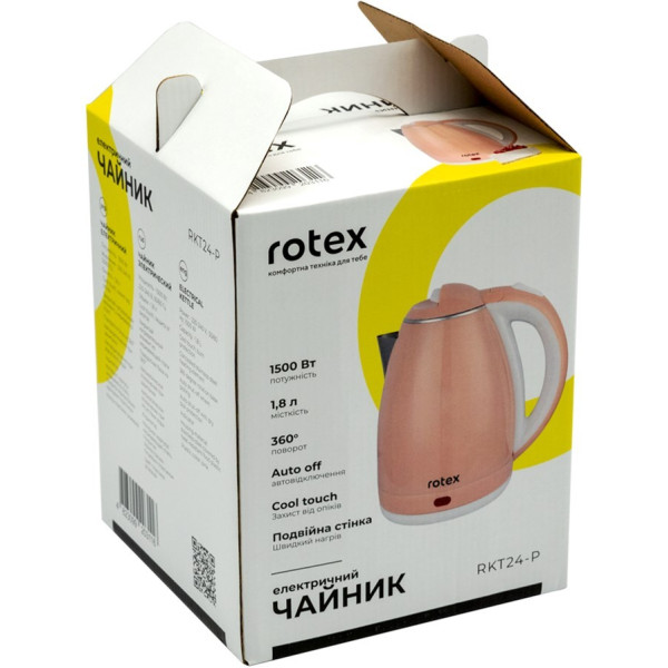 Електрочайник Rotex RKT24-P пісочний