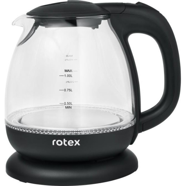 Електрочайник Rotex RKT80-B 1100&nbsp;Вт 1&nbsp;л  чорний