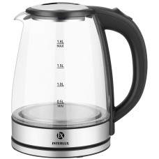 Електрочайник Interlux ILK-0022GM 1500&nbsp;Вт 1.8&nbsp;л  нержавіюча сталь
