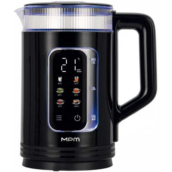 Електрочайник MPM MCZ-135 1500&nbsp;Вт 1.5&nbsp;л  чорний