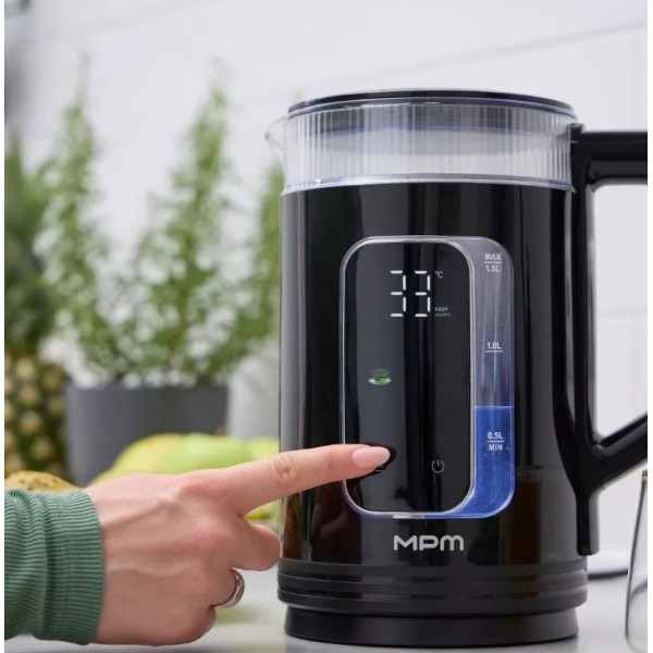 Електрочайник MPM MCZ-135 1500&nbsp;Вт 1.5&nbsp;л  чорний