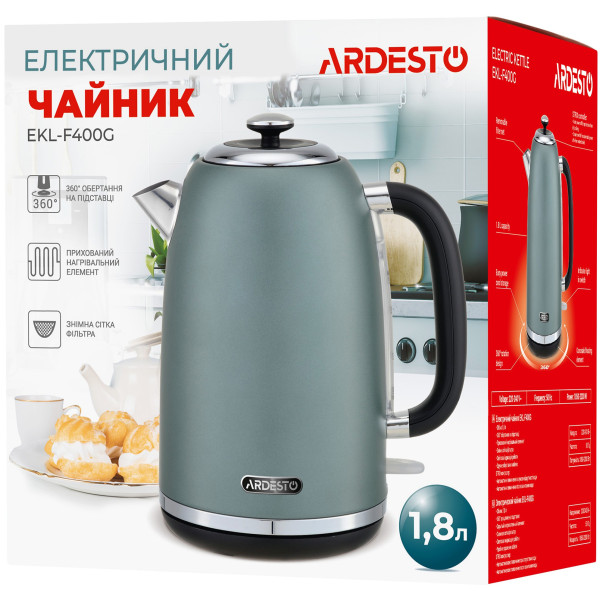 Електрочайник Ardesto EKL-F400BG бежевий