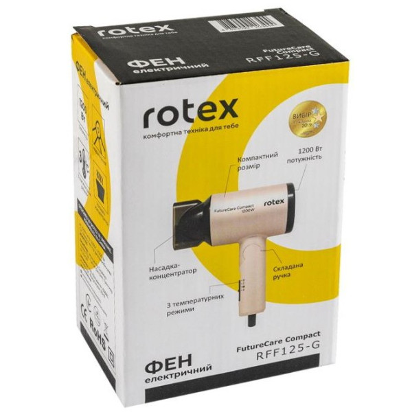 Фен Rotex Future Care Compact RFF 125-G