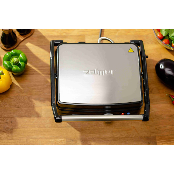 Контактний гриль Zelmer ZPR2000 нержавіюча сталь (72104702P)