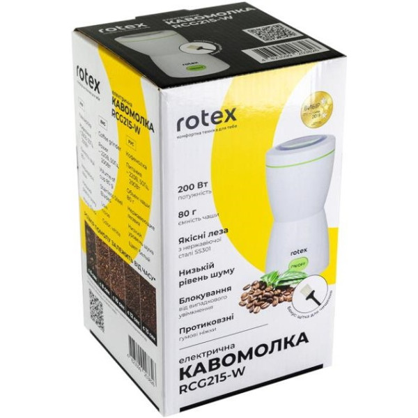 Кофемолка Rotex RCG215-W