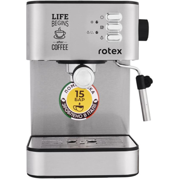 Кавоварка Rotex RCM750-S Life Espresso нержавіюча сталь