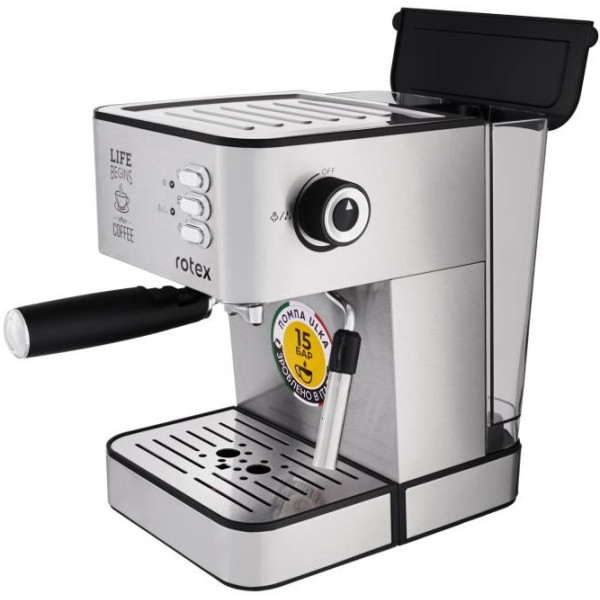 Кавоварка Rotex RCM750-S Life Espresso нержавіюча сталь