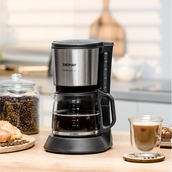 Кофеварка Zelmer ZCM1200 нержавейка