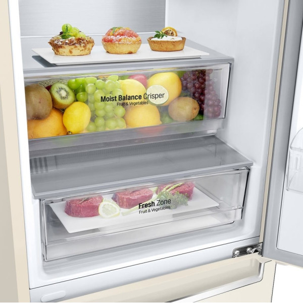 Холодильник LG GC-B509SESM бежевий