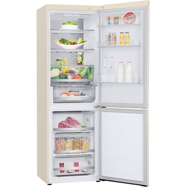 Холодильник LG GC-B459FEPW бежевий