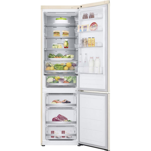 Холодильник LG GC-B509FEPW бежевий