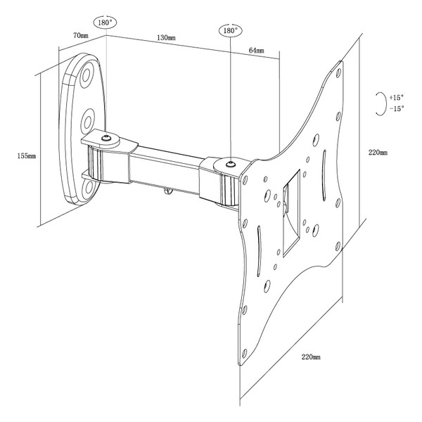 Настінне кріплення X-Digital STEEL SA225