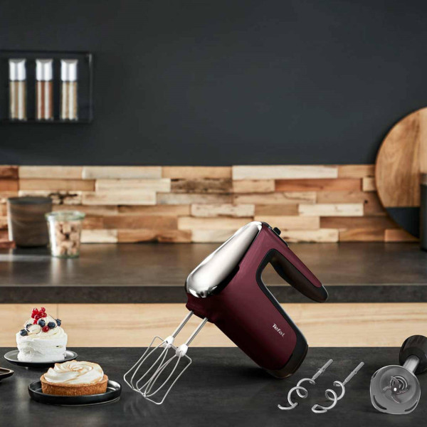 Міксер Tefal Powermix Silence HT652538 бордовий