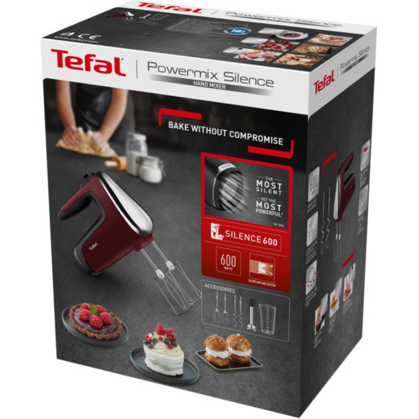 Міксер Tefal Powermix Silence HT652538 бордовий