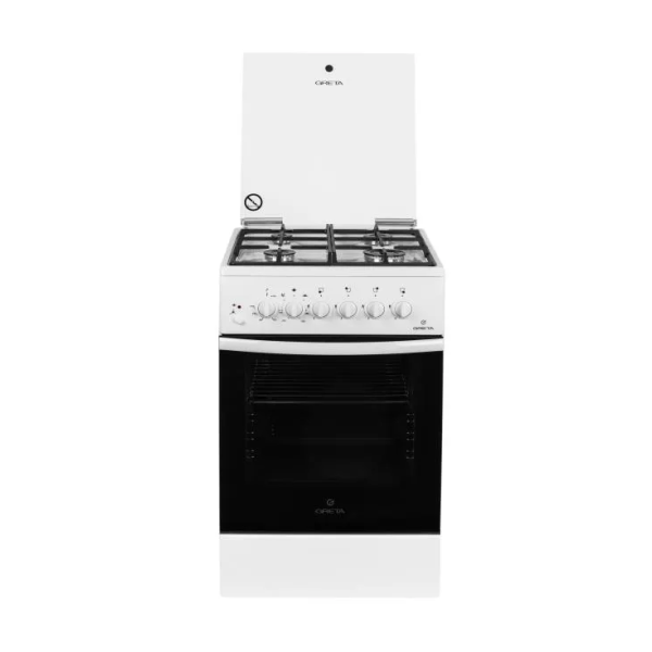Плити комбіновані Greta 1470-ГЭ-19A білий