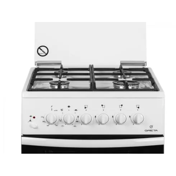 Плити комбіновані Greta 1470-ГЭ-19A білий