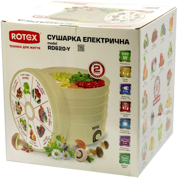 Сушарка для фруктів Rotex RD 620-Y
