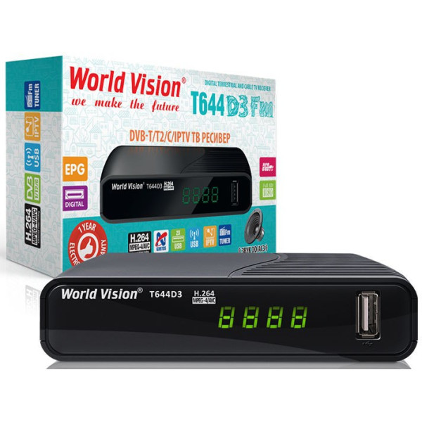 ТВ тюнер World Vision T644D3 FM