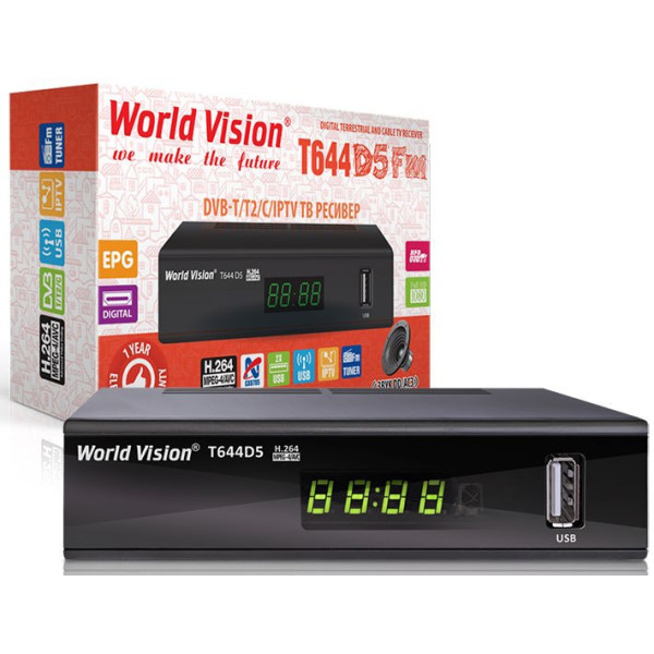 ТВ тюнер World Vision T644D5 FM