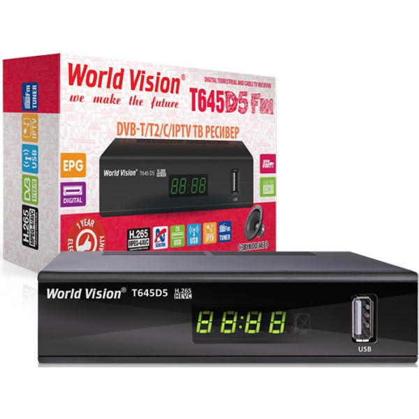 ТВ тюнер World Vision T645D5 FM