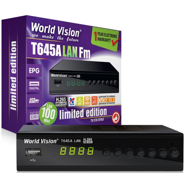 ТВ тюнер World Vision T645A LAN FM
