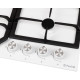 Варильна поверхня Perfelli HGM 61424 WH білий