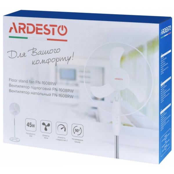 Вентилятор Ardesto FN 1608 RW