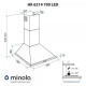Витяжка Minola HK 6214 I 700 LED нержавіюча сталь